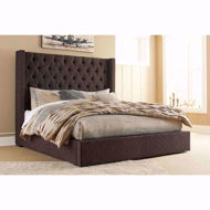 Picture of Norrister Brown Queen Storage Bed